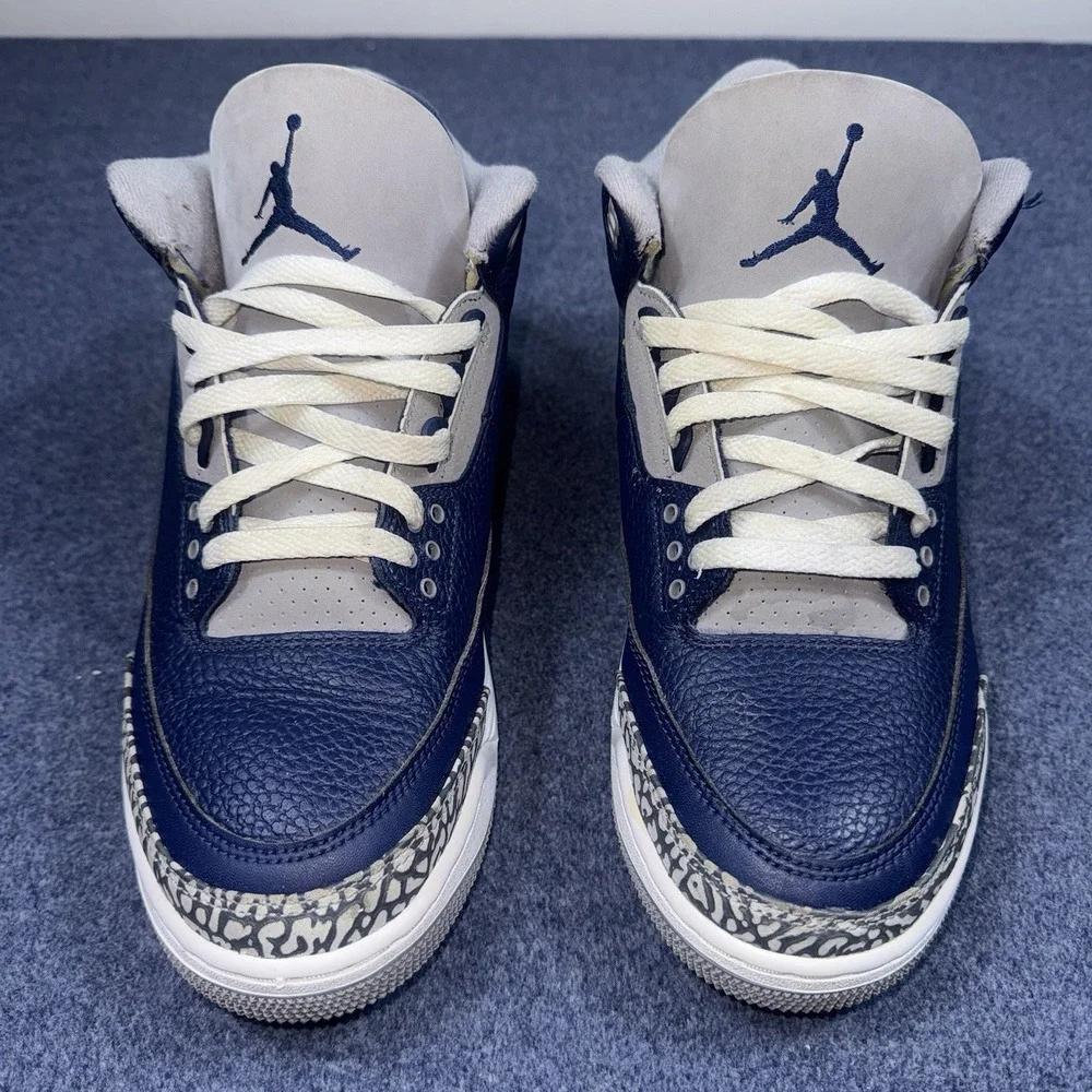 Size 10 - Worn Air Jordan 3 Retro Georgetown Men's No Box Preowned CT8532-401